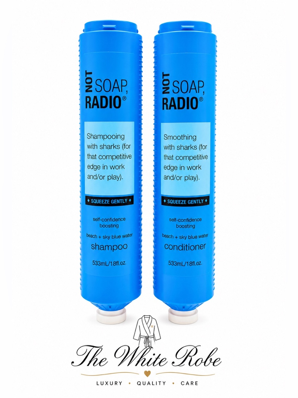 (2 PACK)🐬NOT SOAP, RADIO SHAMPOO & CONDITIONER BEACH + SKY BLUE WATER